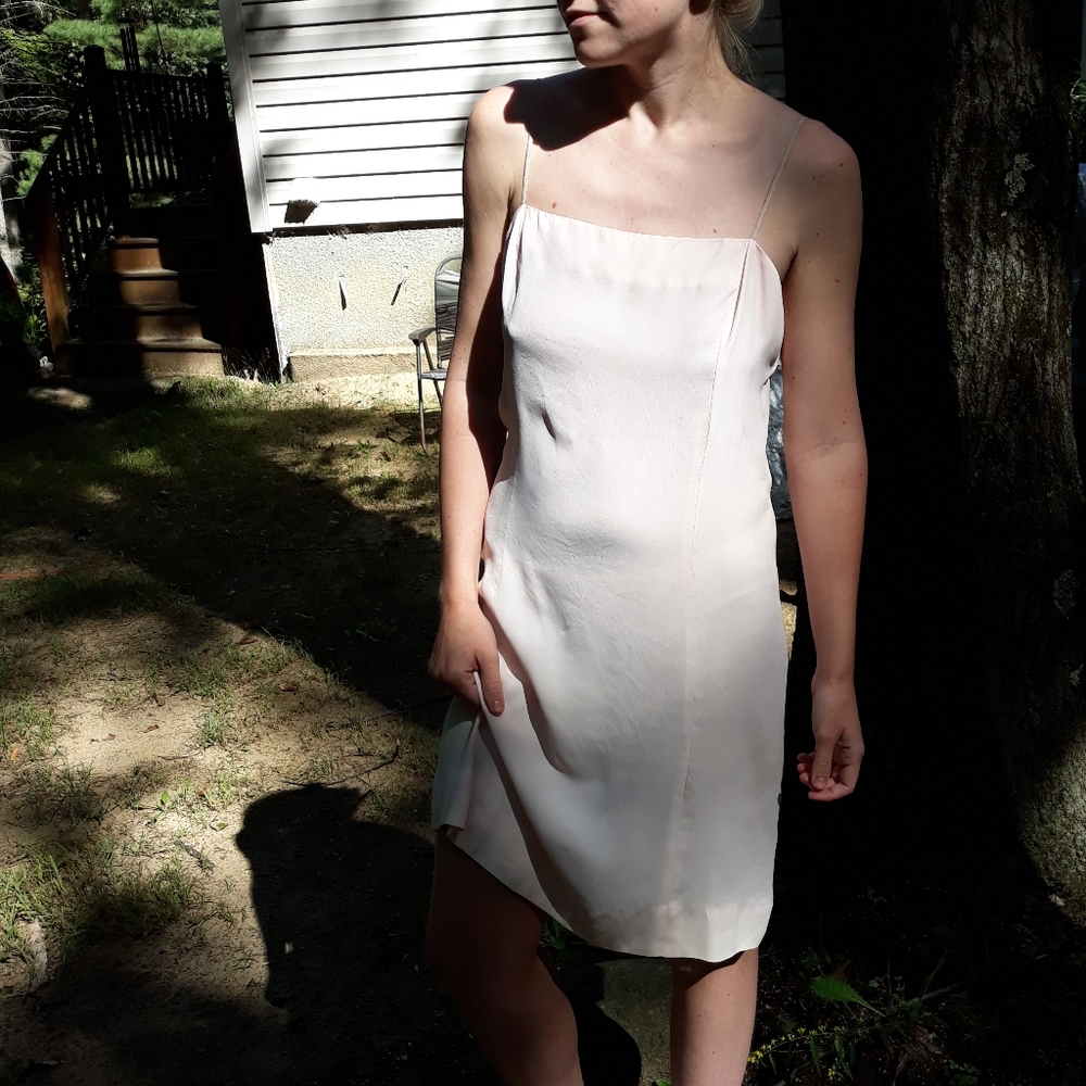 70s Carlye Slip Dress Pink Union Tag Feminine Girly Romantic - Picture 9 of 9